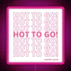 Vibrant Color-Changing Digital Neon Sign with Customizable RGB Lighting Display