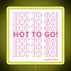 Eye-catching hot food RGB neon open sign for restaurants and cafes