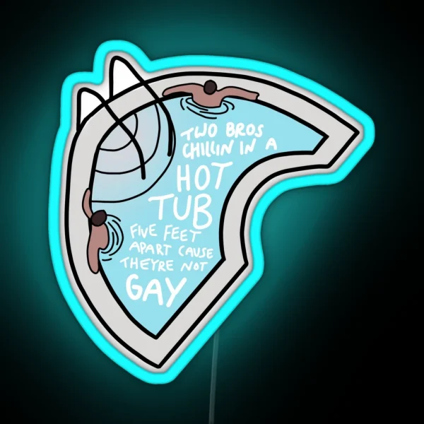 Hot Tub Bros RGB Neon Sign