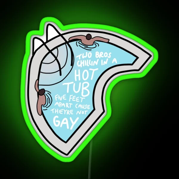 Hot Tub Bros RGB Neon Sign