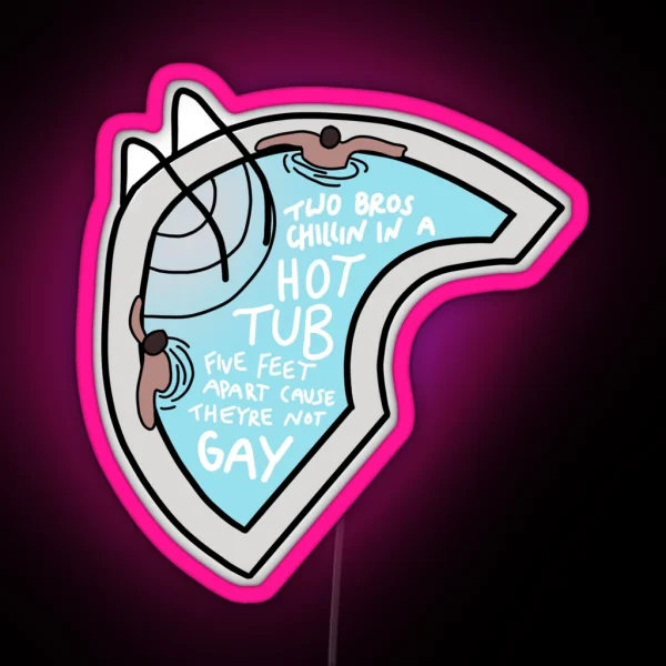 Hot Tub Bros RGB Neon Sign