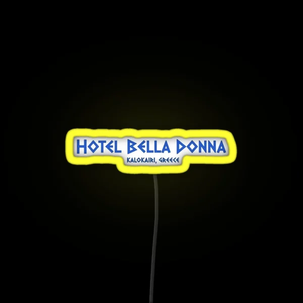 Hotel Bella Donna RGB Neon Sign