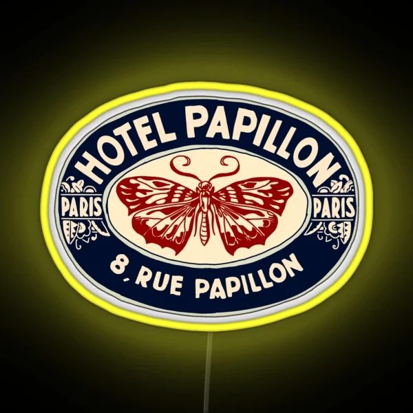 Hotel Papillon RGB Neon Sign