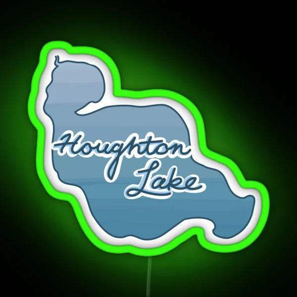 Houghton Lake RGB Neon Sign