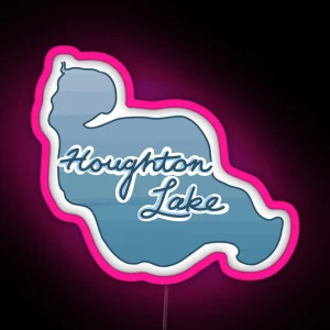 Houghton Lake RGB Neon Sign