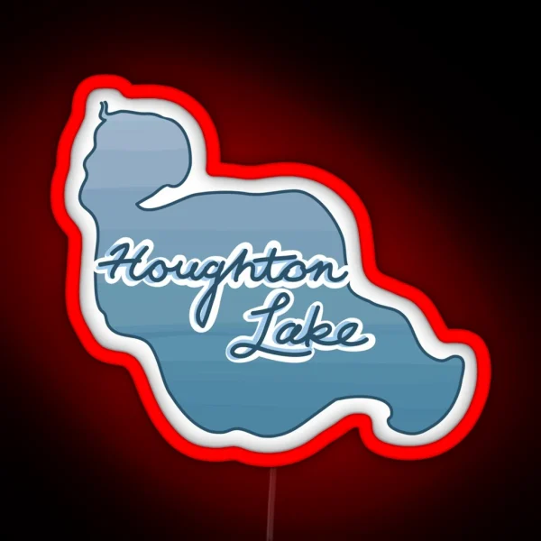 Houghton Lake RGB Neon Sign
