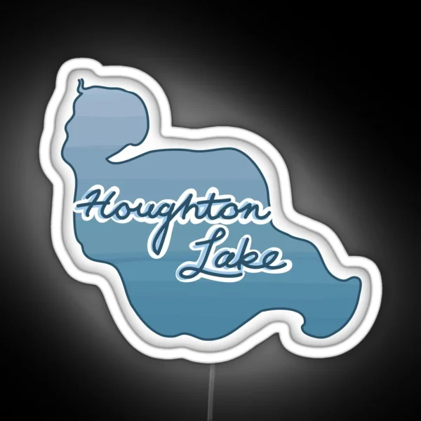 Houghton Lake RGB Neon Sign