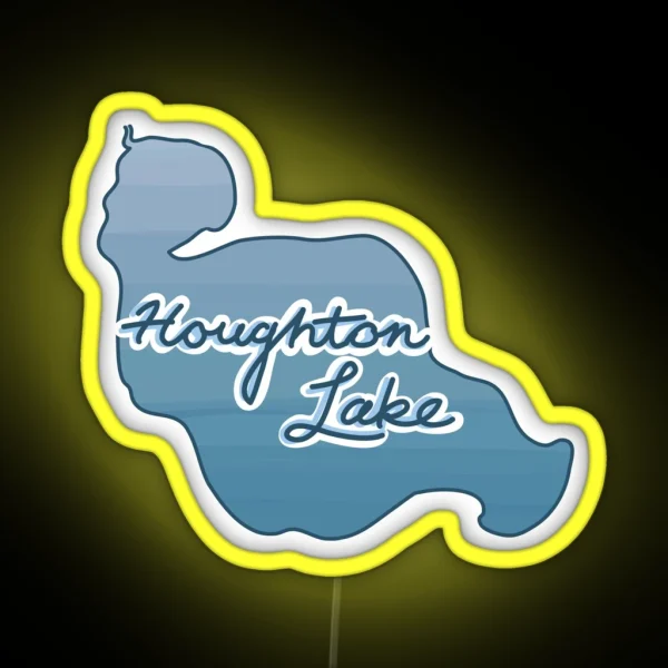 Houghton Lake RGB Neon Sign