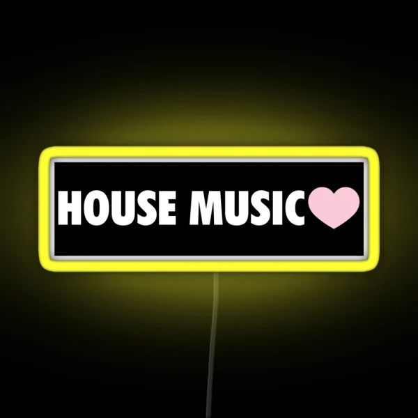 HOUSE MUSIC RGB Neon Sign