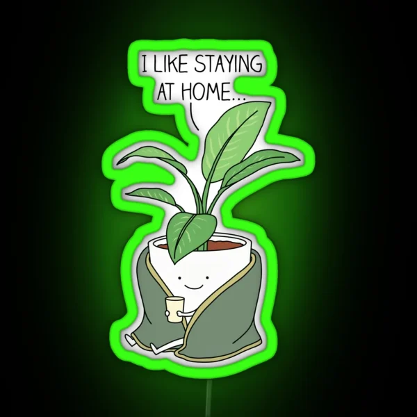 House Plant RGB Neon Sign
