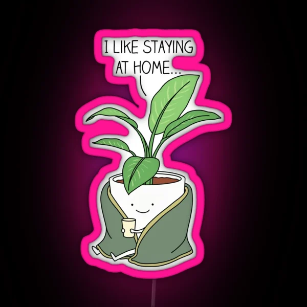 House Plant RGB Neon Sign