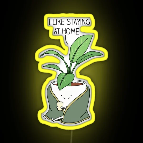 House Plant RGB Neon Sign