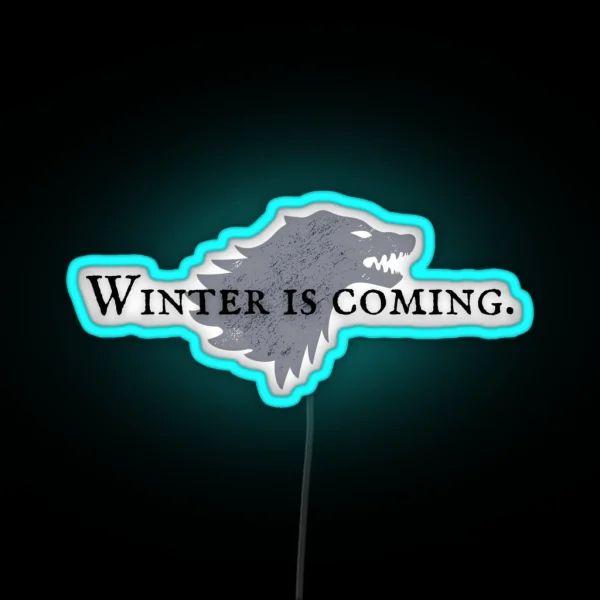 House Stark Winter Is Coming RGB Neon Sign