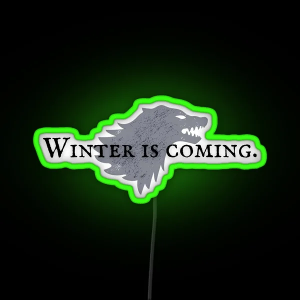 House Stark Winter Is Coming RGB Neon Sign