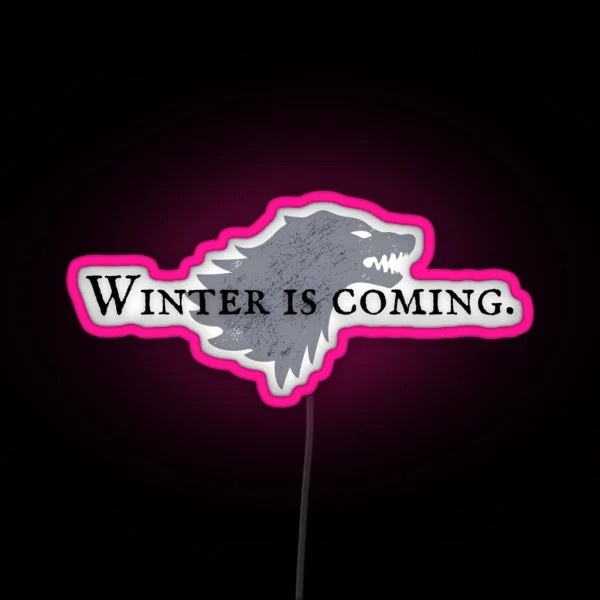 House Stark Winter Is Coming RGB Neon Sign