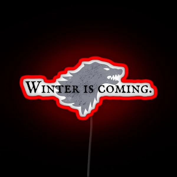 House Stark Winter Is Coming RGB Neon Sign