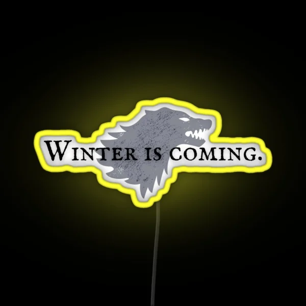 House Stark Winter Is Coming RGB Neon Sign