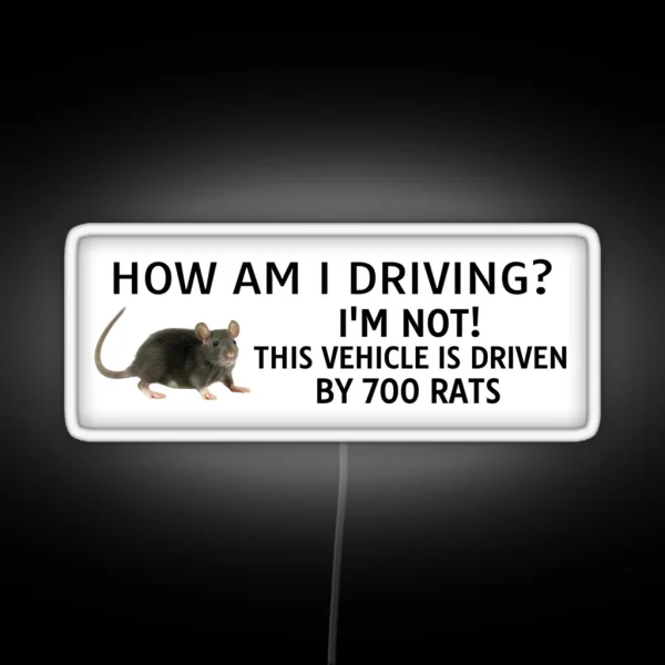 How Am I Driving Bumper RGB Neon Sign