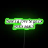 Parisian Chic Retro Inspiration RGB Neon Sign with French Accent