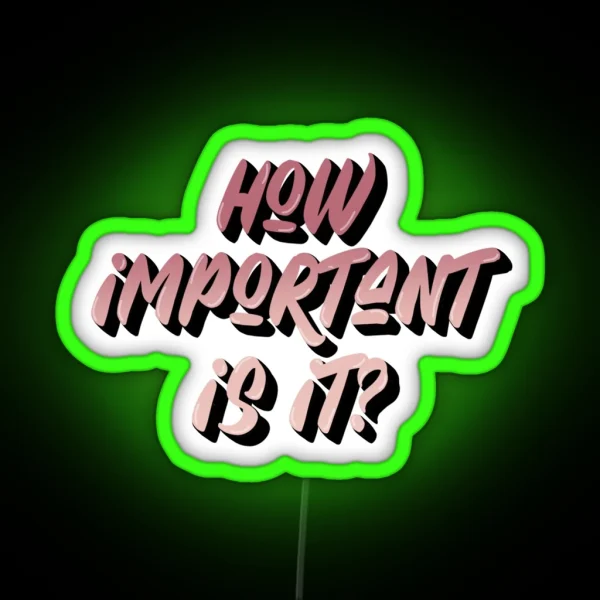 How Important Is It RGB Neon Sign