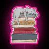 Vibrant RGB LED Neon Sign for Feline Inspired Relaxation Environments