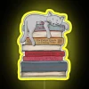 Colorful Feline-Inspired LED Sign for Relaxation and Home Decor Ideas