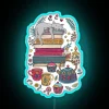 Cozy Hygge Vibes with Feline Whimsy Color Changing Neon Wall Sign
