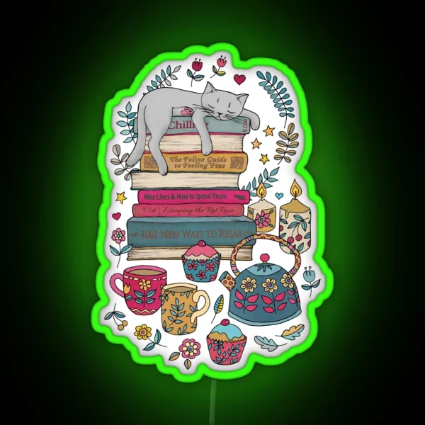 How To Hygge Like A Cat RGB Neon Sign
