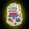 Cozy Hygge Inspired RGB Neon Sign with Whimsical Feline Vibes
