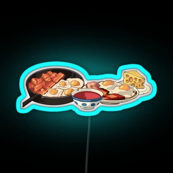 Howls Breakfast RGB Neon Sign