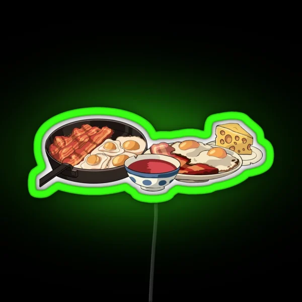 Howls Breakfast RGB Neon Sign