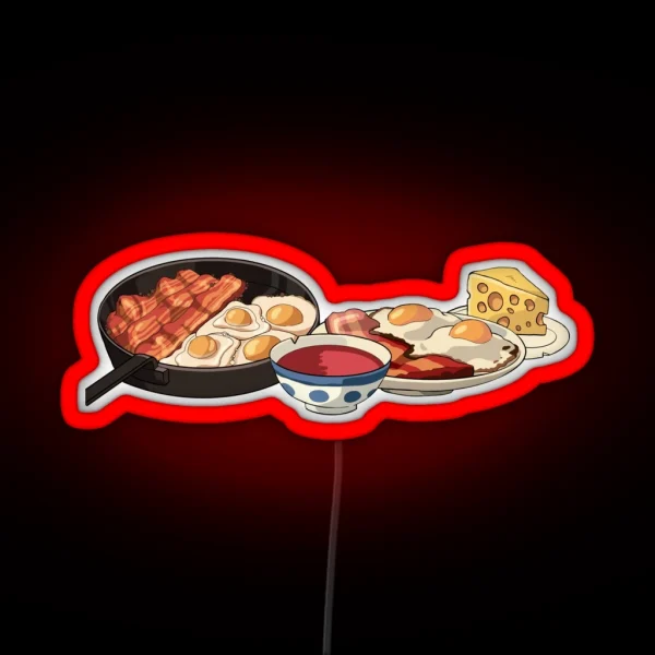 Howls Breakfast RGB Neon Sign
