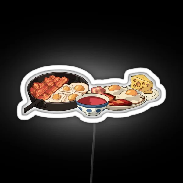 Howls Breakfast RGB Neon Sign