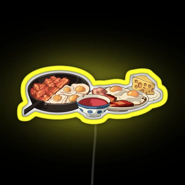 Howls Breakfast RGB Neon Sign