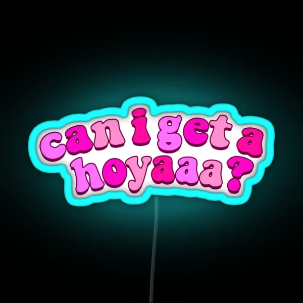 Hoyaaaaaaa RGB Neon Sign