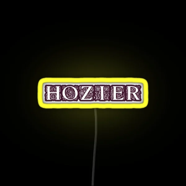 Hozier Purple RGB Neon Sign