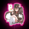 Glowing Hu Tao Butterfly Artwork for Genshin Impact Gamers and Fans