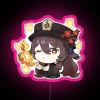 Hu Tao Genshin Impact Fan Art RGB Neon LED Sign