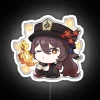 Unique Genshin Impact fan art decoration featuring Hu Tao character