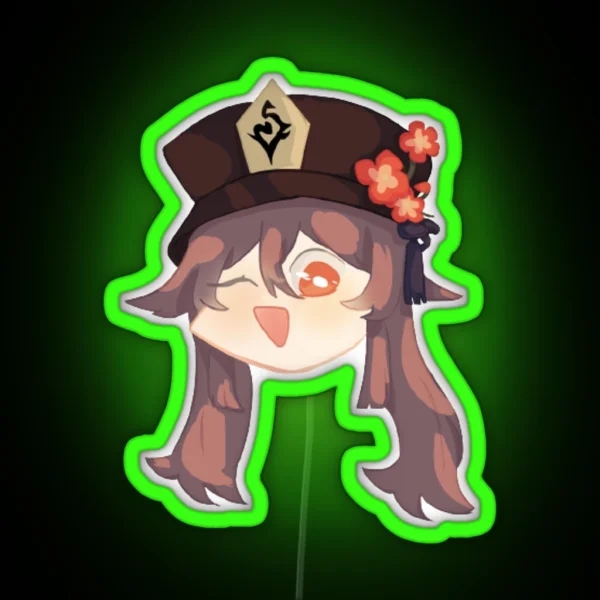 Hu Tao RGB Neon Sign