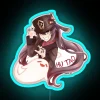 Add vibrant Genshin Impact themed decor with customizable Hu Tao sign.