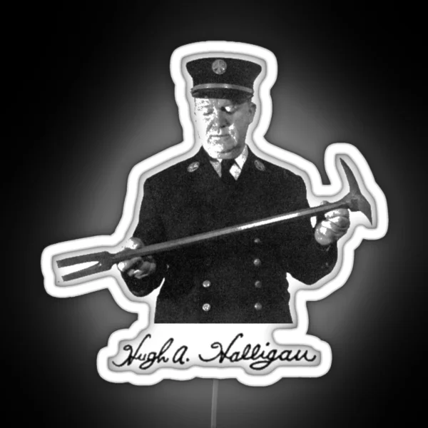 Hugh A Halligan Signature And Photo RGB Neon Sign