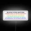 LED Human Rights Awareness led with Bright RGB Neon Accents