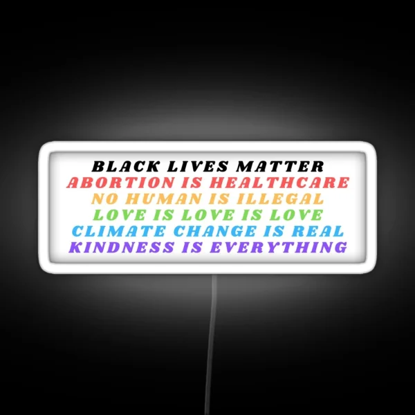 Human Rights Bumper Led RGB Neon Sign