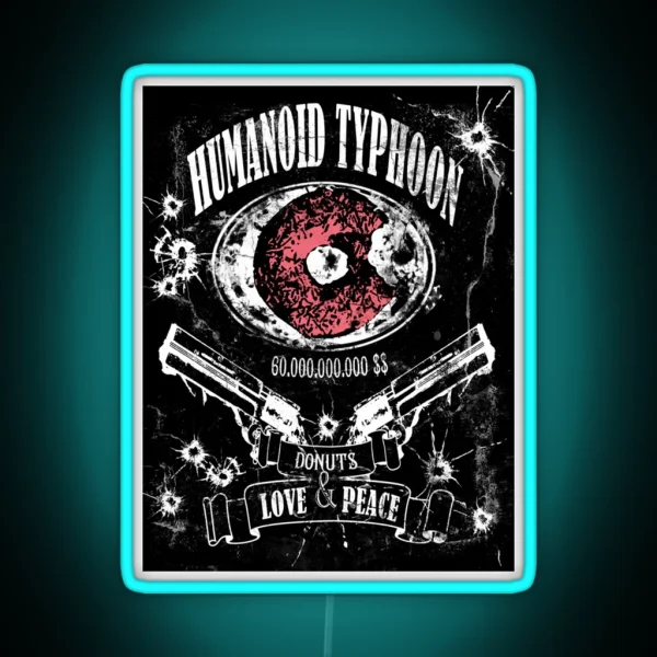Humanoid Typhoon RGB Neon Sign