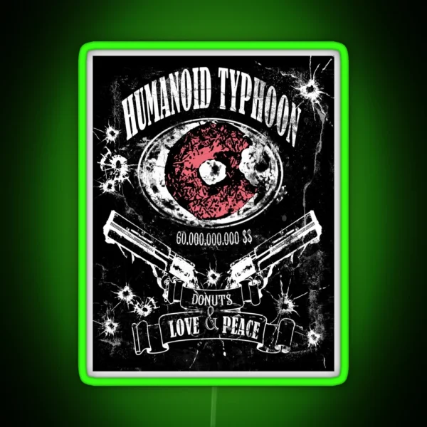 Humanoid Typhoon RGB Neon Sign