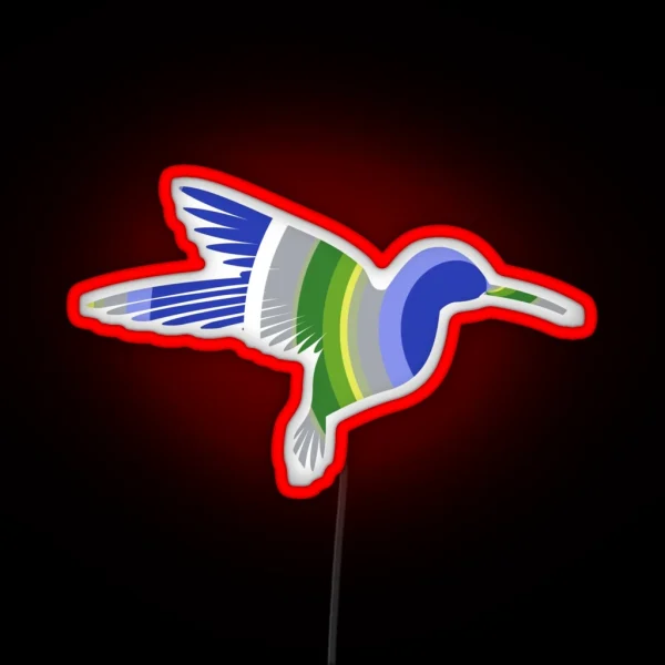 Hummingbird Legendary Animals RGB Neon Sign