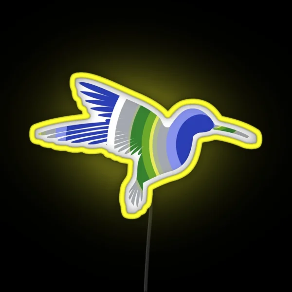 Hummingbird Legendary Animals RGB Neon Sign