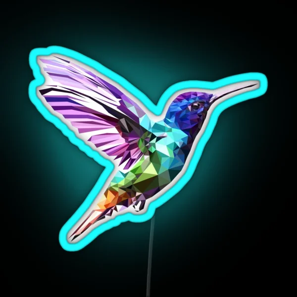 Hummingbird RGB Neon Sign