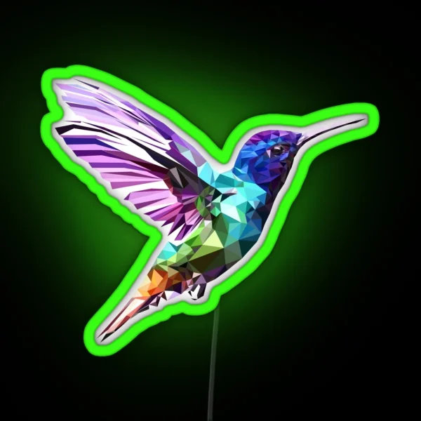 Hummingbird RGB Neon Sign